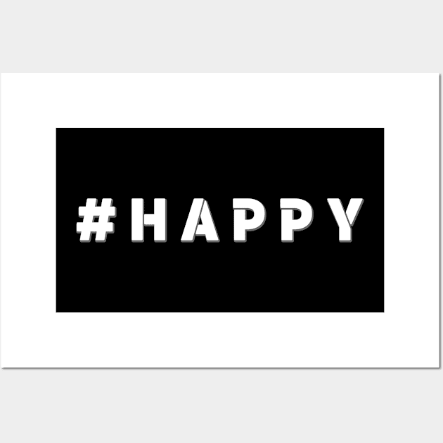 Hashtag Happy Wall Art by Underground Cargo